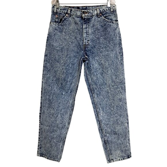 Levi Strauss Signature Other - Vintage Levis 550 Acid Wash Relaxed Fit Jeans 35x30 USA Made 80s Icon